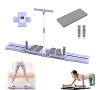 Sorva Pilates Slider, Multifunctional Pilates Slider Board, Adjustable Home Gym with LCD Tracker, for Full-Body Workout, Space-Saving Non-Slip Design, Compact & Quiet (Purple with armrests)