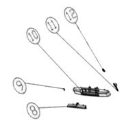 SOS Accessoire Axe de poignée (repère n°11) pour Lave-linge AMICA 1067040, 34011194