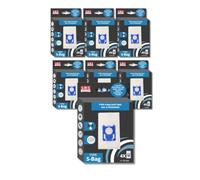 SOS Accessoire Boite de 4 Sacs d'Aspirateurs, S-Bag ultra long performance, Excellente Filtration, Fermeture Automatique Hygiénique, 5L, ELECTROLUX, AEG, FAURE, ARTH