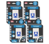 SOS Accessoire Boite de 4 Sacs d'Aspirateurs, S-Bag ultra long performance, Excellente Filtration, Fermeture Automatique Hygiénique, 5L, ELECTROLUX, AEG, FAURE, ARTH