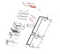 SOS Accessoire Clayette étagère bac à légumes (repère n°6) pour Réfrigérateur congélateur THOMSON 1065469 34041124 Réfrigérateur congélateur (1065469 34041124 THOMSON)