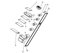SOS Accessoire Clayette étagère (repère n°2) pour Réfrigérateur congélateur THOMSON 1058031 53041062 Réfrigérateur congélateur (1058031 53041062 THOMSON)