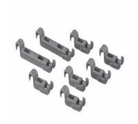 SOS Accessoire Clips pour ratelier panier inférieur (8pcs) pour Lave-vaisselle 00611472 BALAY, BLAUPUNKT, BOSCH, GAGGENAU, GORENJE, KUEPPERSBUSCH, NEF