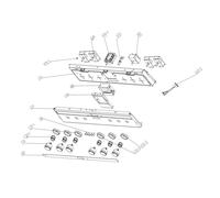 SOS Accessoire Collerette manette table repère c31-2 pour Four cuisinière CONTINENTAL EDISON 1064410 34050836 Four cuisinière (1064410 34050836 PROLINE CONTINENTAL EDISON)