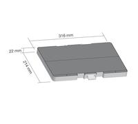 SOS Accessoire Filtre de charbon actif 316x214x22 mm pour Hotte BOSCH 00705432 Hotte (00705432 SIEMENS BOSCH NEFF VIVA CONSTRUCTA)