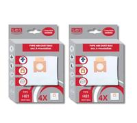 SOS Accessoire Hoover H81 Sacs pour Aspirateur - Originaux - Microfibre - Capture Poussière Fine - Compatibles Telios Extra - 4 Pièces (2) Aspirateur SOS ACCESSOIRE