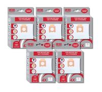 SOS Accessoire Hoover H81 Sacs pour Aspirateur - Originaux - Microfibre - Capture Poussière Fine - Compatibles Telios Extra - 4 Pièces (5) Aspirateur SOS ACCESSOIRE