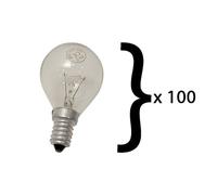 SOS Accessoire Lot de 100 ampoules E14 40W 300°C pour Four, cuisinière BOSCH 00057874