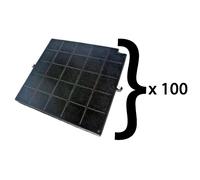 SOS Accessoire Lot de 100 filtres charbon AIRFORCE FC120 AFFCAF16CS 260X256X17 mm pour Hotte WHIRLPOOL 480122100934 Hotte (480122100934 AIRFORCE ARTHUR MARTIN ELECTROLUX WHIRLPOOL AIRLUX ELECTROLUX A
