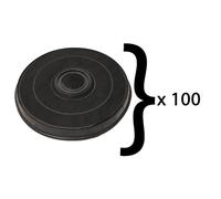 SOS Accessoire Lot de 100 filtres charbon type E233 FAC519 EFF57 231X28 mm pour Hotte ELECTROLUX 5403003, 481281718534