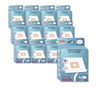 SOS Accessoire Lot de 12 boîtes de 5 sacs avec 1 pre filtre COUPE/COMPACT/GO/FORCE pour Aspirateur NILFISK 78602600, 22422400