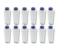 SOS Accessoire Lot de 12 Filtre à eau pour machines à café automatique DeLonghi DLSC002 SER3017 5513292811 ECAM Eletta Dinamica Magnifica ETAM Autentica Esam Cafetière Machine à Café (5513292811 DELON