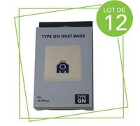 SOS Accessoire Lot de 12 sacs à poussière GN compatibles pour Aspirateur SOS Accessoire 12281680 Aspirateur (12281680 KOMPATIBEL)