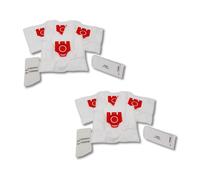 SOS Accessoire Lot de 2 Sac d'aspirateur pour Miele FJM Série Complete C1 Compact C1 C2 FJM Série S2 S3 S4 S5 S6 S7 avec 2 Filtres en Microfibre Aspirateur (9917710 KOMPATIBEL)