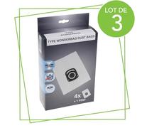 SOS Accessoire Lot de 3 boîtes de 4 sacs + 1 filtre HYGIENE+ pour Aspirateur ROWENTA ZR200520