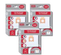 SOS Accessoire Lot de 3 boîtes de 4 sacs microfibre H81 pour Aspirateur HOOVER 35601865