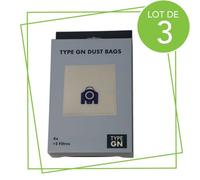SOS Accessoire Lot de 3 sacs à poussière GN compatibles pour Aspirateur SOS Accessoire 12281680 Aspirateur (12281680 KOMPATIBEL)
