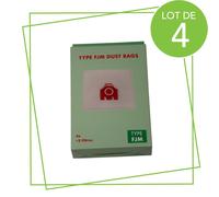SOS Accessoire Lot de 4 boîtes de 4 sacs à poussière synthétiques FJM compatibles pour Aspirateur SOS Accessoire 9917710 Aspirateur (9917710 KOMPATIBEL)