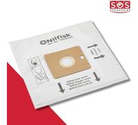 SOS Accessoire Lot de 4 boîtes de 5 sacs avec 1 pre filtre COUPE/COMPACT/GO/FORCE pour Aspirateur NILFISK 78602600, 22422400
