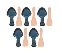 SOS Accessoire Lot de 5 coupelles à raclette et 5 pelles en bois pour Poêlon, spatule raclette Raclette, gril, Wok AS306001, AS306003 TEFAL