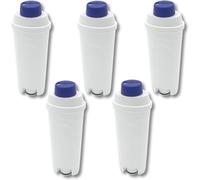 SOS Accessoire Lot de 5 Filtre à eau pour machines à café automatique DeLonghi DLSC002 SER3017 5513292811 ECAM Eletta Dinamica Magnifica ETAM Autentic