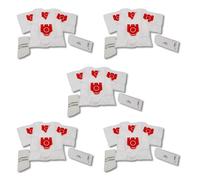 SOS Accessoire Lot de 5 Sac d'aspirateur pour Miele FJM Série Complete C1 Compact C1 C2 FJM Série S2 S3 S4 S5 S6 S7 avec 2 Filtres en Microfibre Aspirateur (9917710 KOMPATIBEL)