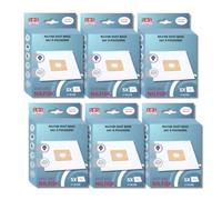 SOS Accessoire Lot de 6 boîtes de 5 sacs avec 1 pre filtre COUPE/COMPACT/GO/FORCE pour Aspirateur NILFISK 78602600, 22422400