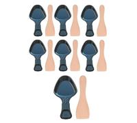SOS Accessoire Lot de 7 coupelles à raclette et 7 pelles en bois pour Poêlon, spatule raclette Raclette, gril, Wok AS306001, AS306003 TEFAL