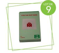 SOS Accessoire Lot de 9 boîtes de 4 sacs à poussière synthétiques FJM compatibles pour Aspirateur SOS Accessoire 9917710 Aspirateur (9917710 KOMPATIBEL)