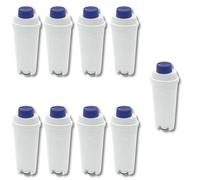 SOS Accessoire Lot de 9 Filtre à eau pour machines à café automatique DeLonghi DLSC002 SER3017 5513292811 ECAM Eletta Dinamica Magnifica ETAM Autentic