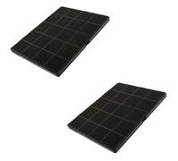 SOS Accessoire Lot de deux filtres charbon 235X190X10 mm pour Hotte ELECTROLUX 33005521