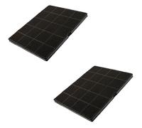 SOS Accessoire Lot de deux filtres charbon 235X190X10 mm pour Hotte ELECTROLUX 33005521 Hotte (33005521 AEG ARTHUR MARTIN ELECTROLUX BEST ELECTROLUX FAURE PROGRESS)