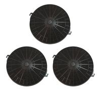 SOS Accessoire Lot de trois filtres charbon type 211 CHF211 210X26 mm pour Hotte WHIRLPOOL FCH240 480181700942 Hotte (FCH240 480181700942 ARTHUR MARTIN ELECTROLUX BRANDT CANDY FAGOR FAR FAURE INDESIT