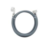 SOS Accessoire Tuyau d'arrivée d'eau universel 2m50 livré avec joints 20/27 avec raccords droit x coudé (L2500mm 3/4 F x 3/4 C Machine à laver, Lave-linge 3664162064