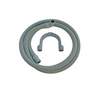 SOS Accessoire Tuyau d'évacuation d'eau universel avec sorties droite - coudée 18-22mm (L2000mm) pour Lave-linge TOUTES MARQUES