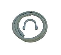 SOS Accessoire Tuyau d'évacuation d'eau universel avec sorties droite - coudée 19-21mm (L2500mm) pour Lave-linge TOUTES MARQUES