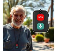 SOS Personnes âgées Localisateur GPS avec caméra capteur Anti-chute étanche IP67 Appels Bidirectionnels Geo-Clôture Rappel Médicaments Inclus App de suivi en anglais (SOS cam)