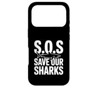 SOS Save Our Sharks Sensibilisation à la Conservation Marine Coque pour iPhone 17 Pro