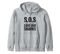 SOS Save Our Sharks Sensibilisation à la Conservation Marine Sweat à Capuche