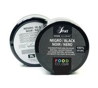 Sosa - Home Gourmet - Colorant alimentaire noir - Poudre colorante naturelle - Idéal pour la pâtisserie - (20g),
