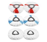 SOSALUK 6 Pcs Recharge Serpillere Compatible avec Vileda Turbo EasyWring and Clean Serpillière Seule Têtes de Balai à Franges pour Vileda Facile & Clean Turbo