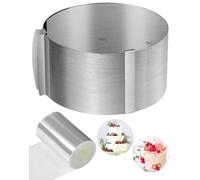 SOSALUK Cercle a Patisserie Reglable Moule à Fraisier Ø 16-30cm avec Rodoid Patisserie - Cerclage Patisserie Cercle Gateau Cercle a entremet Moule Patisserie Extensible