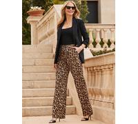 Sosandar Sosandar Brown Animal Print Trousers
