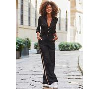Sosandar Sosandar Button Front Jumpsuit Noir FR 44 Long (EU 42 L)