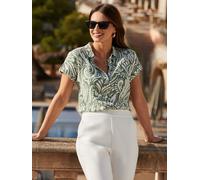 Sosandar Sosandar Chemises à motif paisley imprimé manches courtes Gris EU 36 (UK 8)