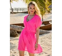 sosandar Sosandar Chevron Tie Waist Kaftan Rose S (FR 38-40)