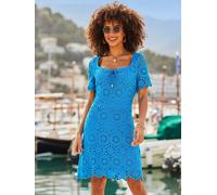 sosandar Sosandar Crochet Shift Dress bleu S (FR 38-40)
