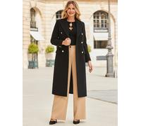 sosandar Sosandar Double Breasted Longline Coat Noir FR 46 (EU 44)