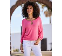 Sosandar Sosandar Fluid Boat Neck Jumper Rose FR 48 (EU 46)