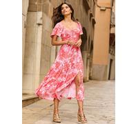 sosandar Sosandar Flutter Sleeve Maxi Dress orange FR 36 (EU 34)